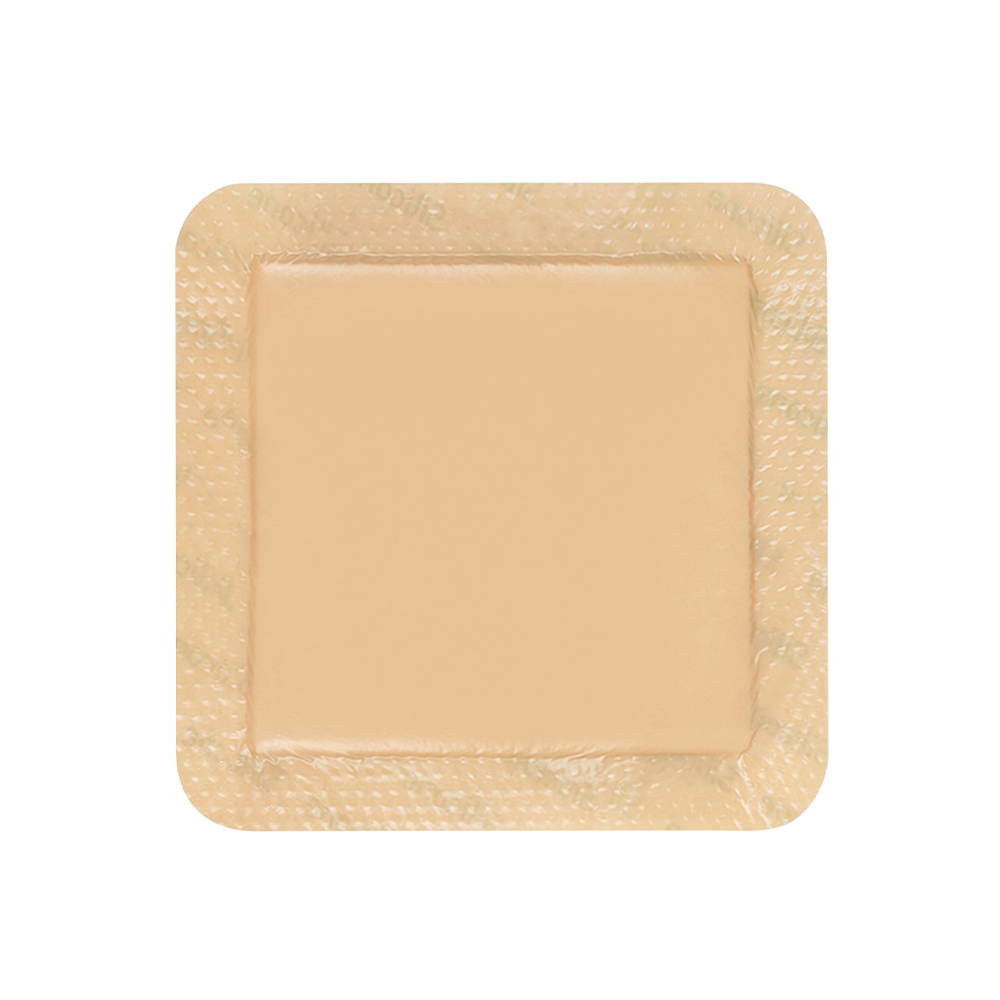 Apósito de espuma con borde de silicona de 15x15 cm