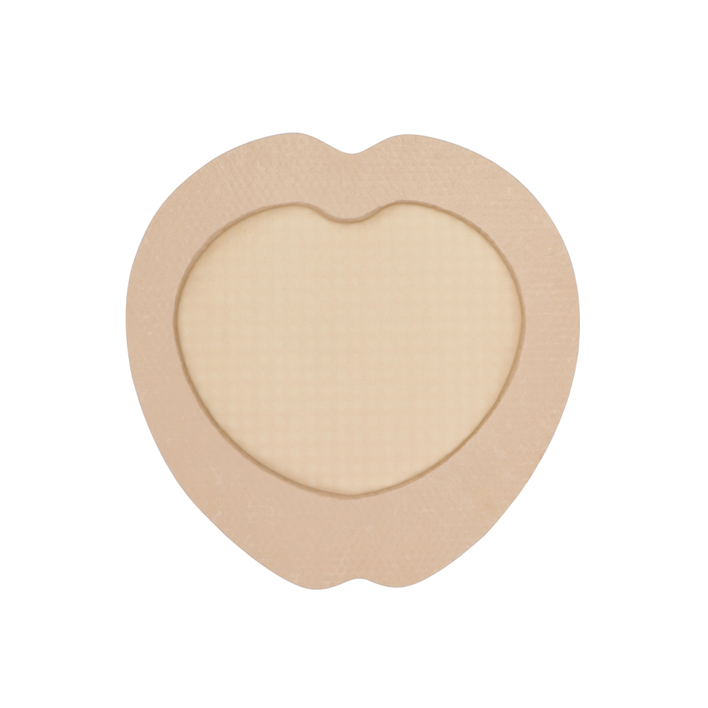 Apósito de espuma con borde de silicona sacro en forma de corazón de 22,5x22,5 cm