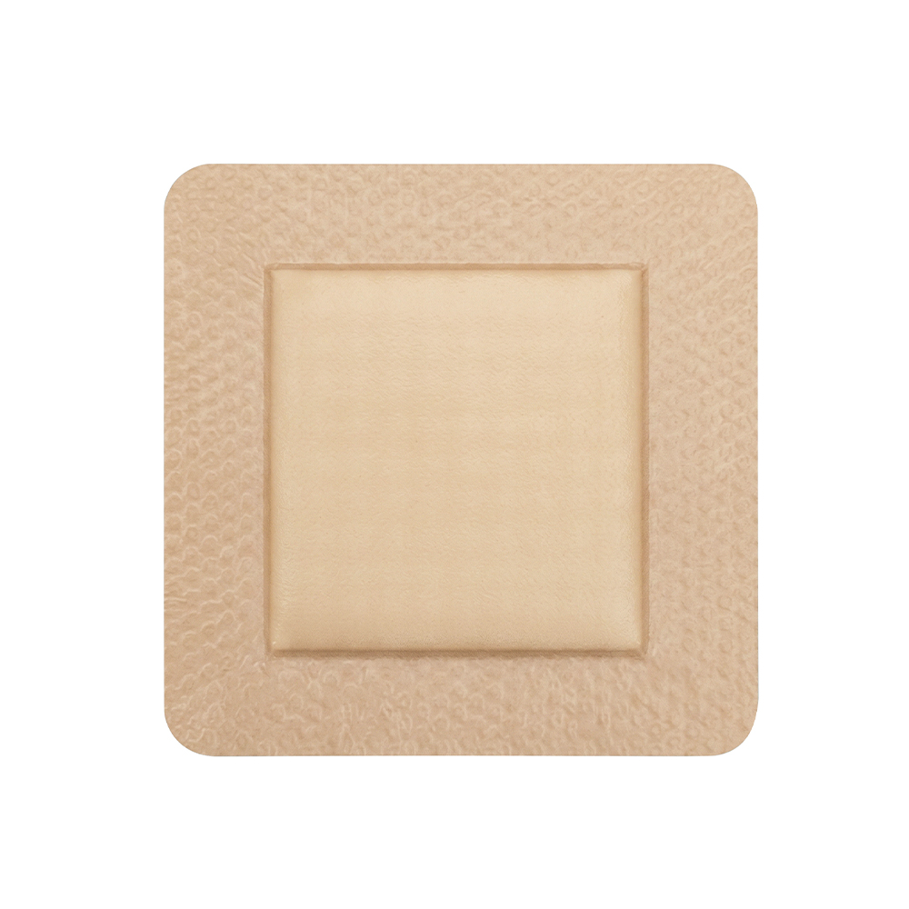 Apósito de espuma con borde de silicona de 5x5 cm