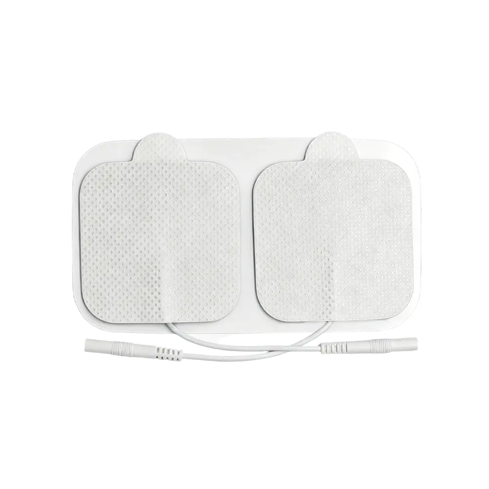 Almohadillas de electrodos TENS/EMS cuadradas con pestaña extraíble