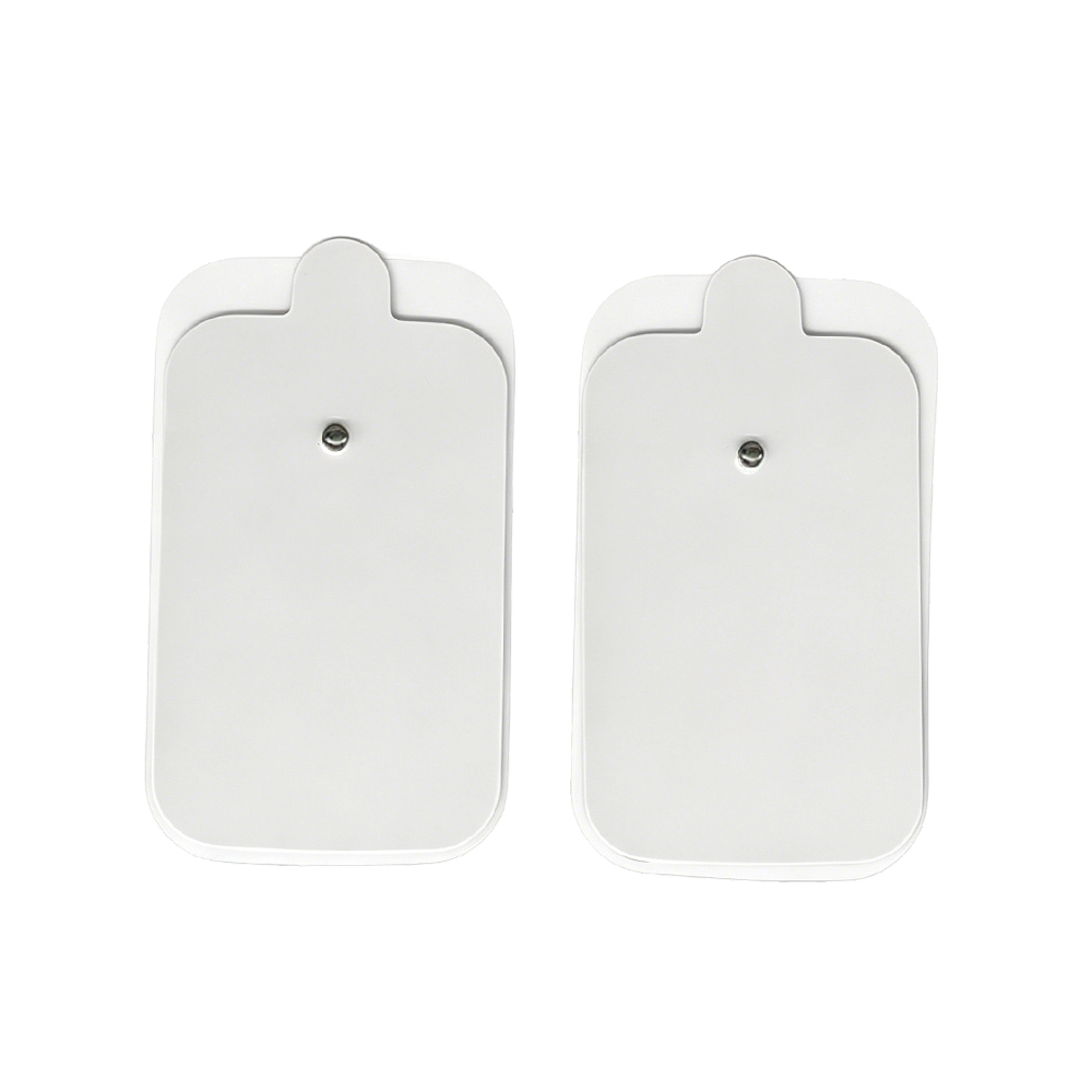 Almohadillas de electrodos TENS/EMS rectangulares grandes con lengüetas para tirar