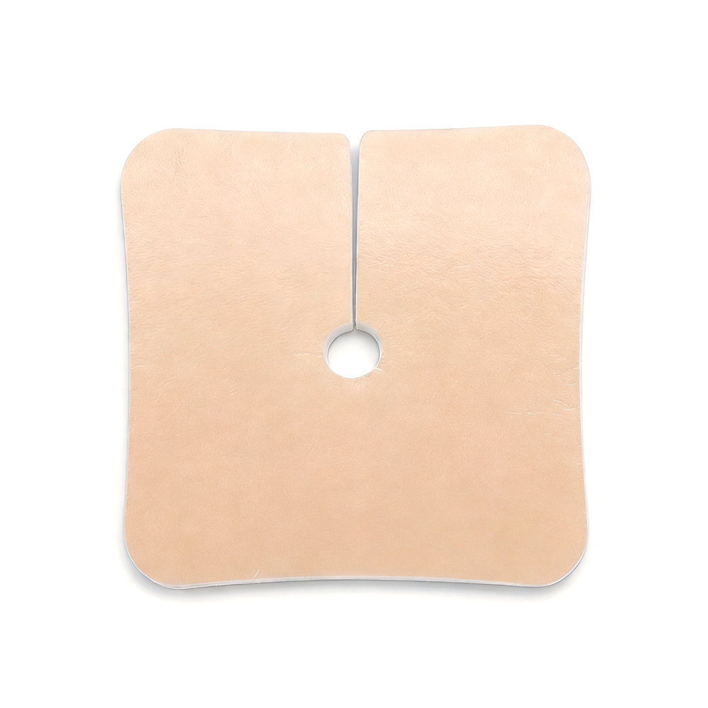Apósito de espuma de silicona para traqueotomía (diseño dividido)
