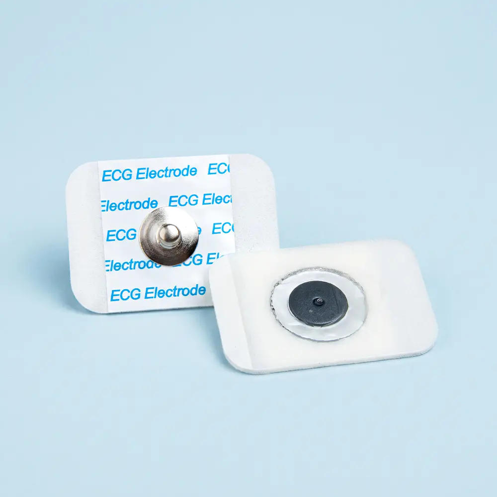 Electrodo de ECG a presión de espuma desechable de 25*35 mm para monitoreo de ECG en adultos