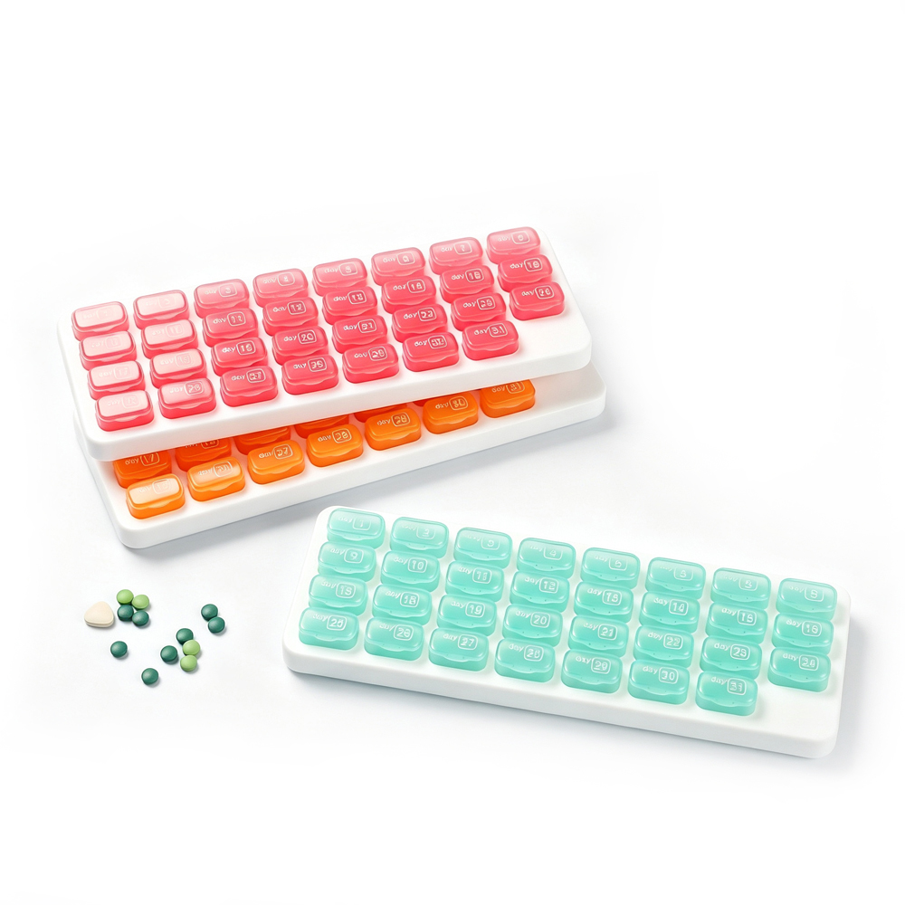 Pastillero estilo teclado de 31 días