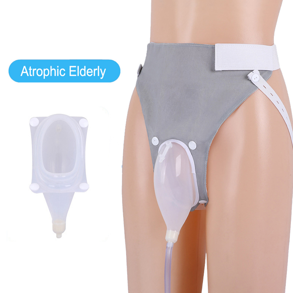 Colector urinario externo de silicona médica para ancianos masculinos atróficos