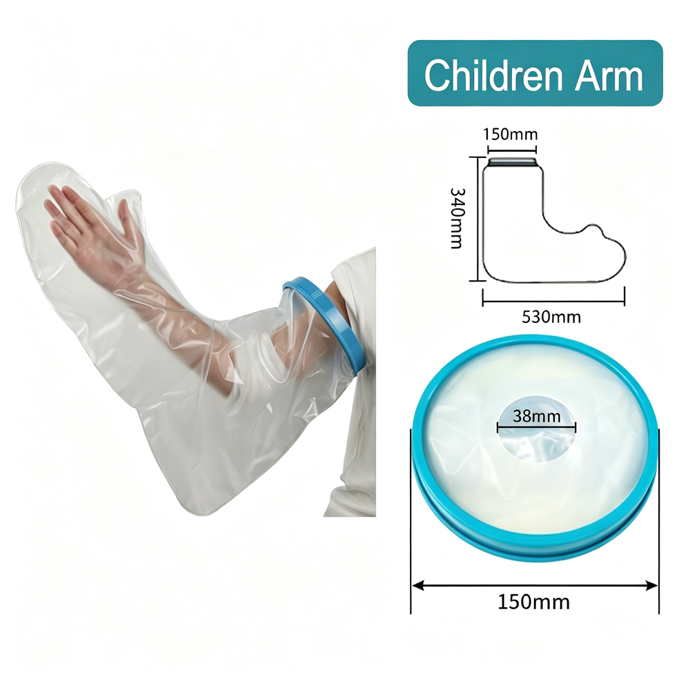 Funda impermeable para manos y pies de extremidades para niños, funda protectora para ducha de baño
