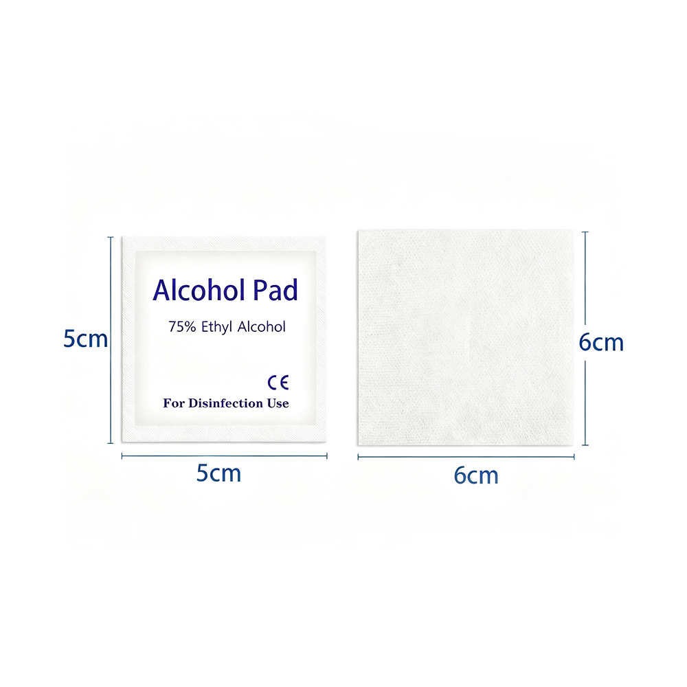 Almohadillas desinfectantes desechables con 75% de alcohol